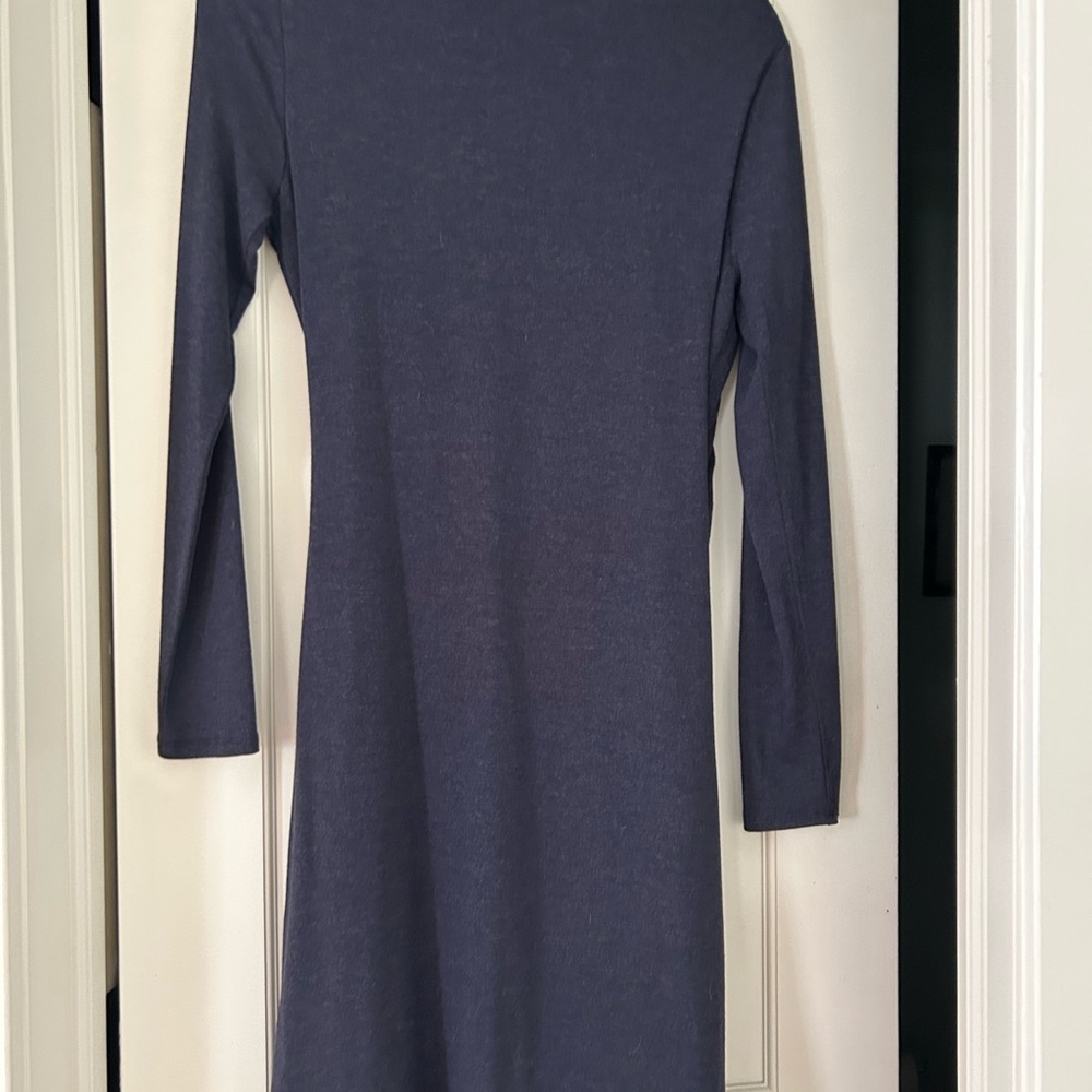 Ann Taylor wrap Knit dress in Atlantic Navy, Size 10P - Picture 3 of 3